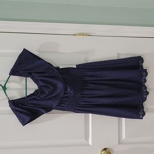 Womens small navy blue summer dress